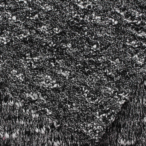 Chunky Knit Fabric, 348 gsm, 150 cm — Black