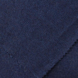 Polyester Viscose Stretch Chunky Knit Fabric, 200 gsm, 155 cm — Navy