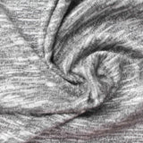 Grey Marl Chunky Knit, Viscose-Poly