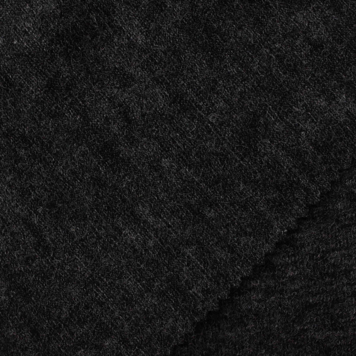Dark Grey Marl Chunky Knit, Polyester, 164 gsm