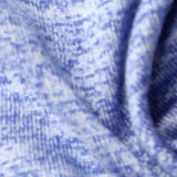 Blue Heathered-Marl Chunky Knit, Polyester — texture