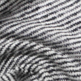 Black Heather Chunky Knit, Poly-Viscose — texture