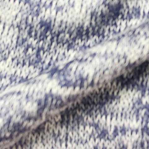 Blue Marl Chunky Knit, Poly-Viscose, 160 gsm, 160 cm
