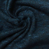 Dark Blue Marl Chunky Knit, Viscose-Poly