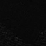 Cotton Stretch Chunky Knit Fabric, 182 gsm, 160 cm — Black