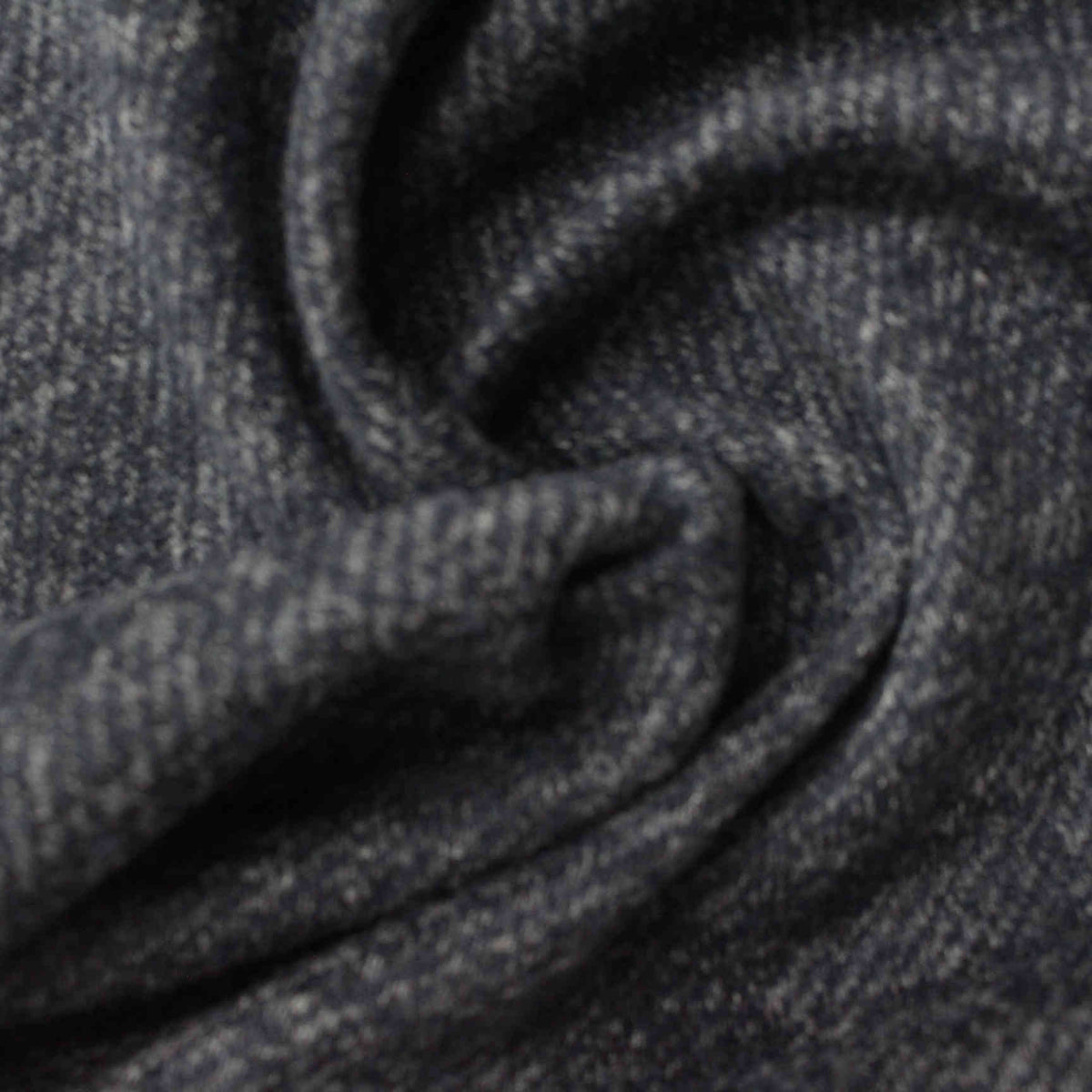 Dark Blue Marl Chunky Knit, Polyester, 237 gsm
