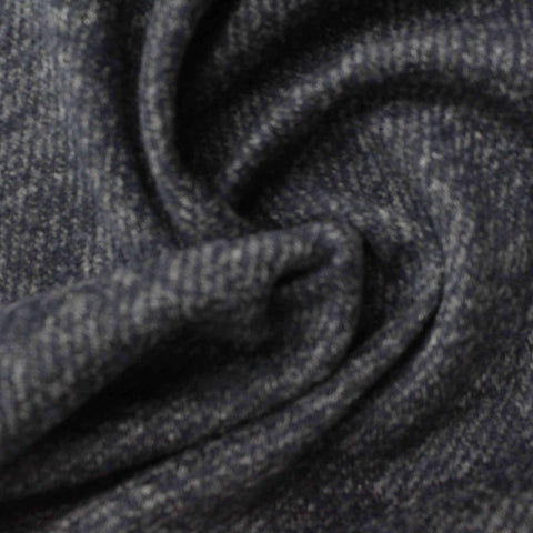 Dark Blue Marl Chunky Knit, Polyester, 237 gsm