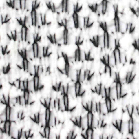 Jacquard 100% Polyester Chunky Knit Fabric, 143 gsm, 160 cm — White