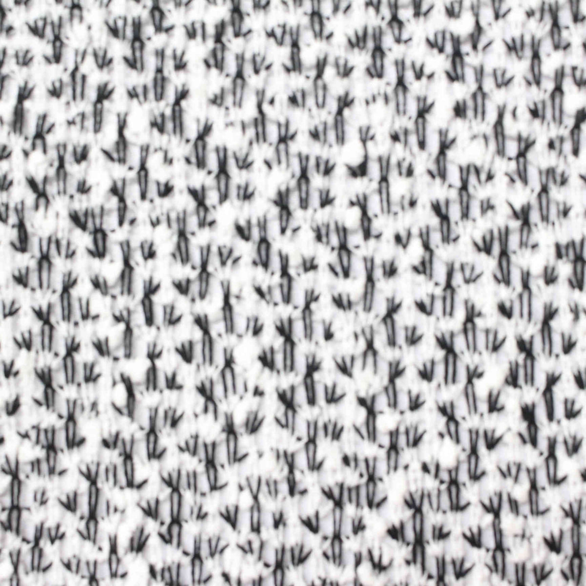 Jacquard 100% Polyester Chunky Knit Fabric, 143 gsm, 160 cm — White