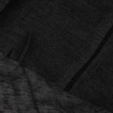 100% Polyester Chunky Knit Fabric, 95 gsm, 170 cm — Black