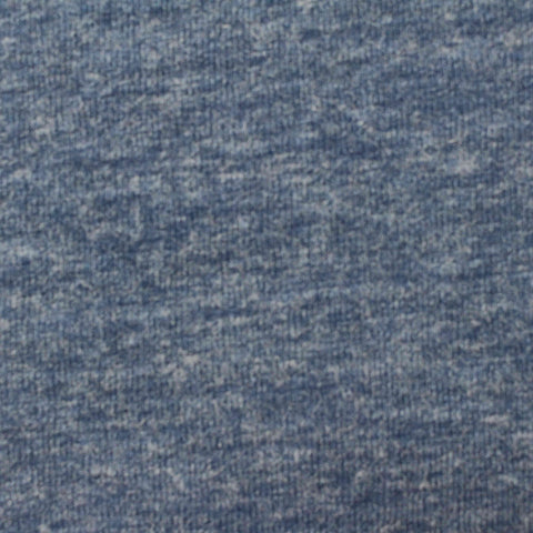 Blue Heathered-Marl Chunky Knit, Polyester, 171 gsm