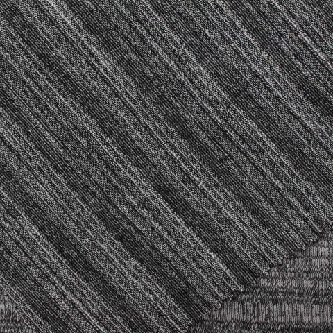 Black Marl Chunky Knit, Polyester, 188 gsm