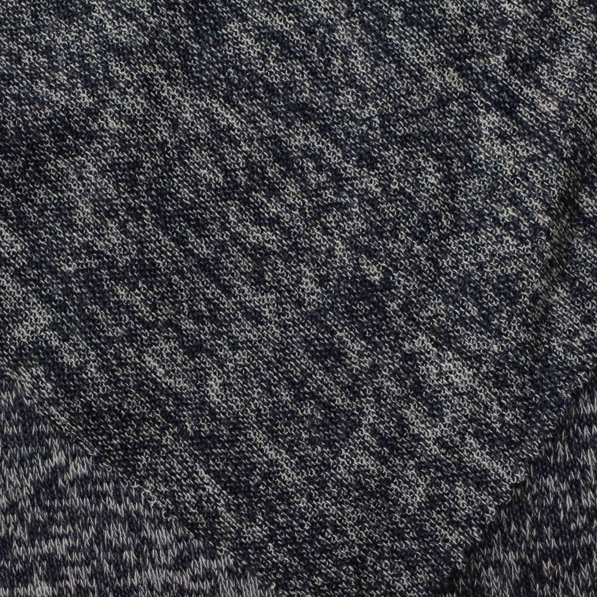 Navy Marl Chunky Knit, Polyester, 205 gsm