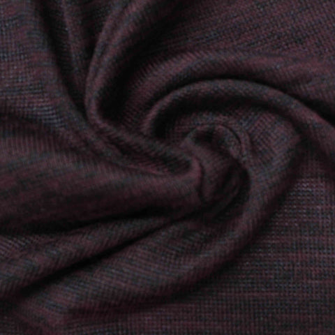 Burgundy Fine-Marl Chunky Knit