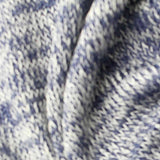 Blue Marl Chunky Knit, Viscose-Poly — texture