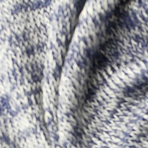 Blue Marl Chunky Knit, Viscose-Poly, 171 gsm
