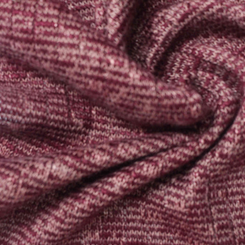 Burgundy Marl Chunky Knit
