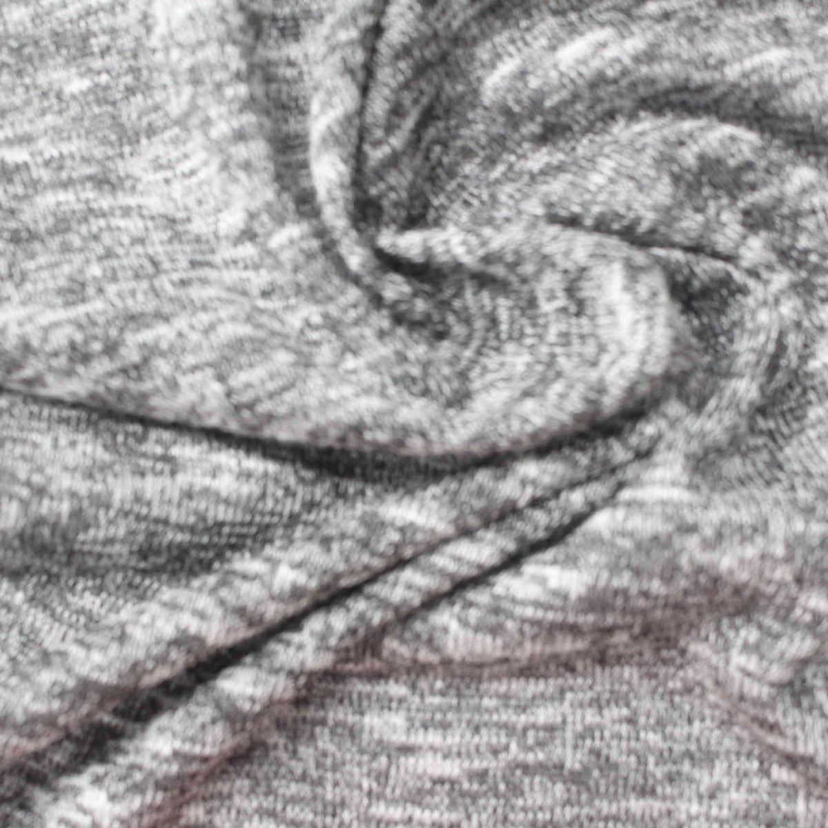 Grey Marl Chunky Knit, 180 gsm