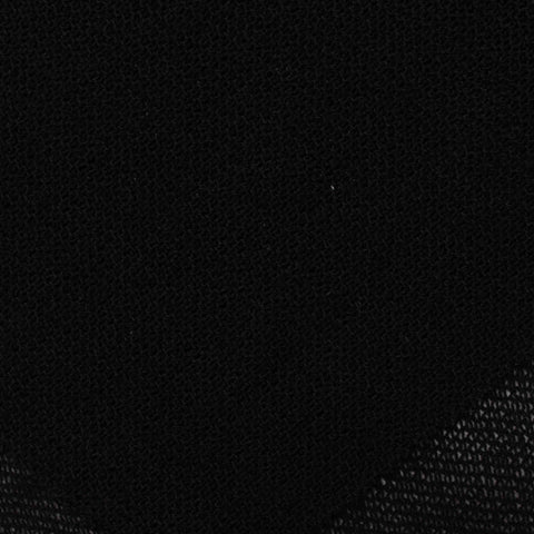 100% Polyester Chunky Knit Fabric, 227 gsm, 170 cm — Black
