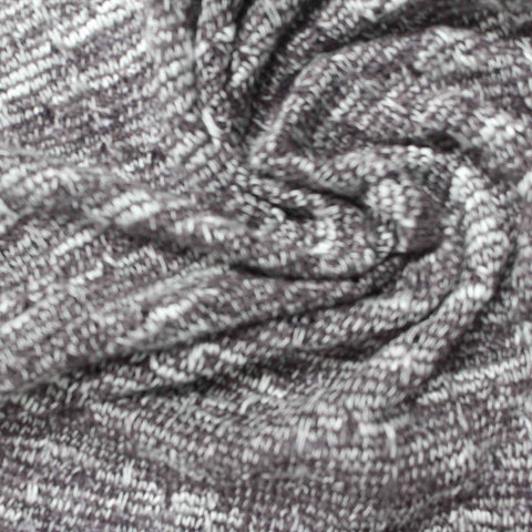Dark Grey Marl Chunky Knit, 230 gsm, 135 cm, ref EF-224834