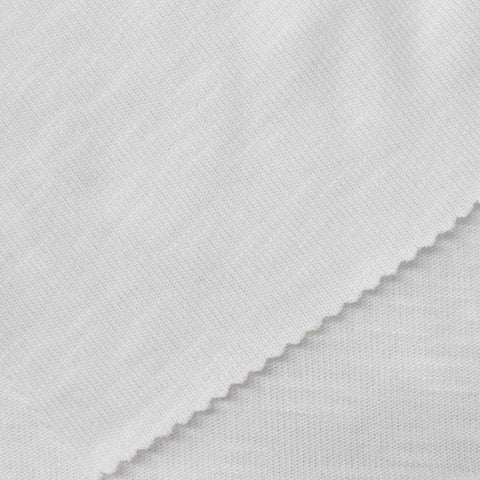 Cotton Viscose Blend Chunky Knit Fabric, 200 gsm, 155 cm — White