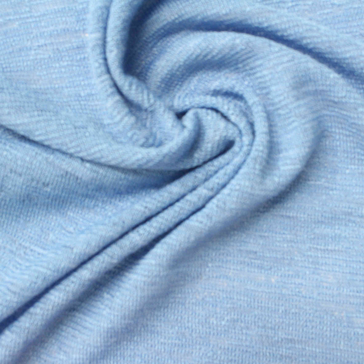 Light Blue Marl Chunky Knit, Poly-Viscose, 170 gsm