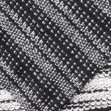 White Diagonal-Stripe Chunky Knit