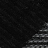 Black Horizontal-Stripe Chunky Knit, Polyester