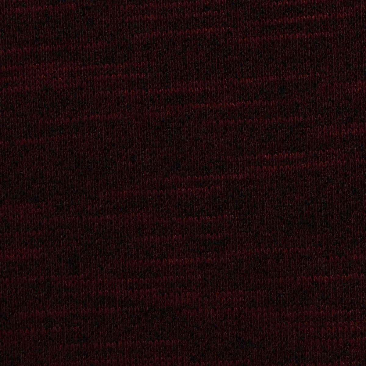 Dark Red Marl French Terry, Poly-Cotton