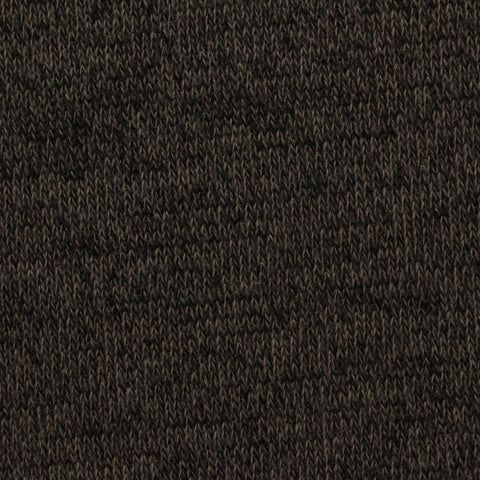 Dark Brown Heathered-Marl French Terry, Cotton-Poly