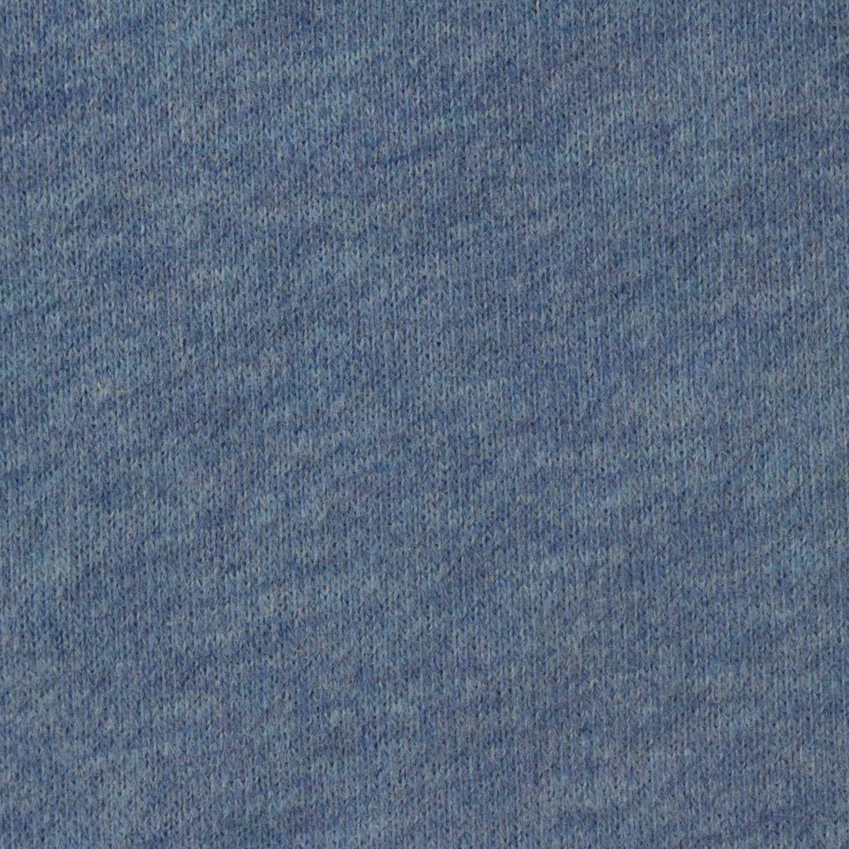 Blue Marl French Terry, Cotton-Poly, 262 gsm