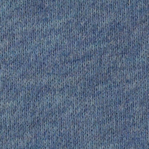 Blue Marl French Terry, Cotton-Poly, 262 gsm