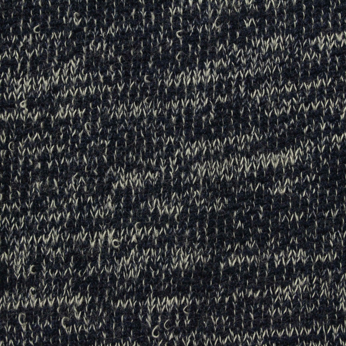 Dark Blue Marl French Terry, Poly-Viscose, 190 gsm