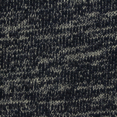 Dark Blue Marl French Terry, Poly-Viscose, 190 gsm