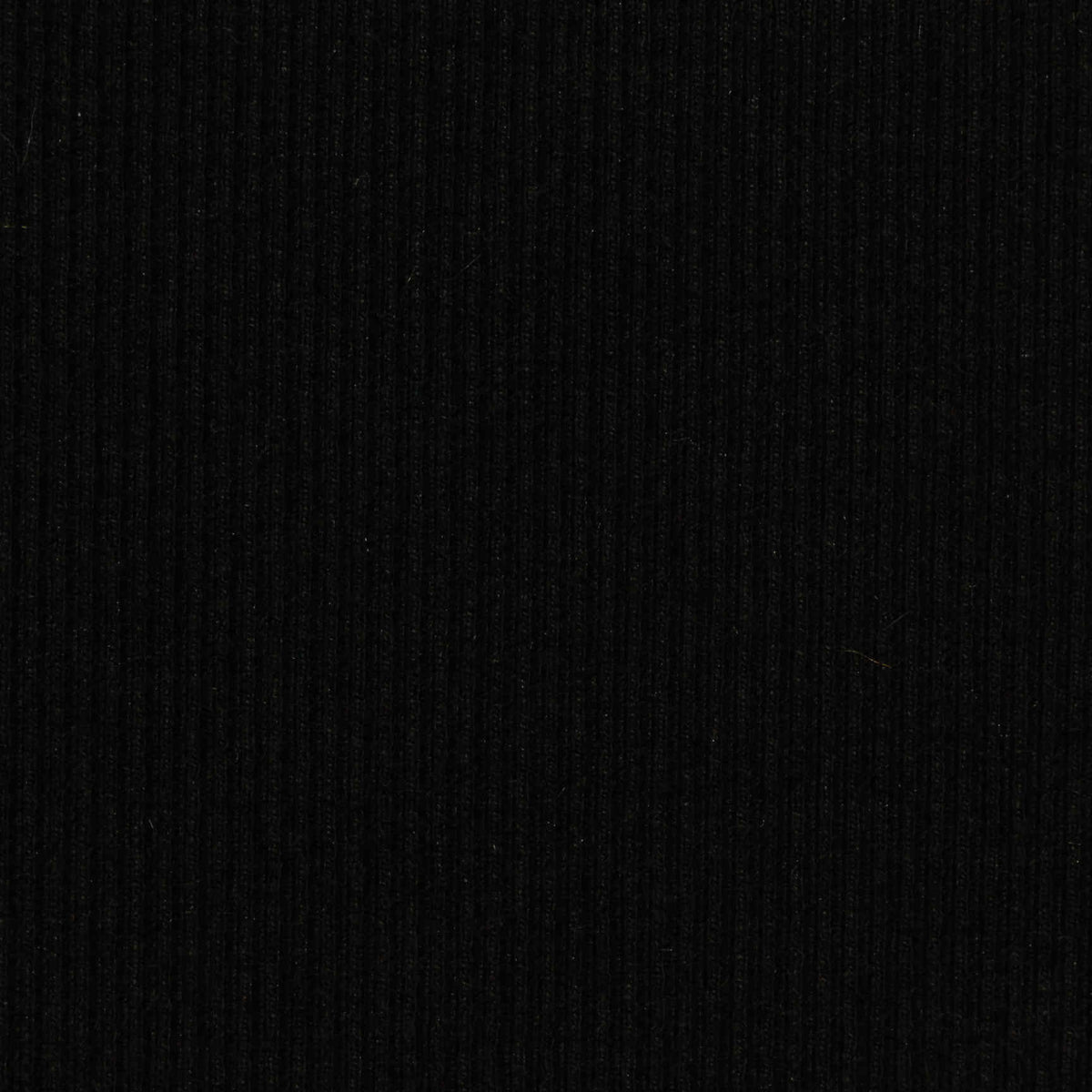 Polyester Stretch Interlock Knit Fabric, 496 gsm, 140 cm — Black