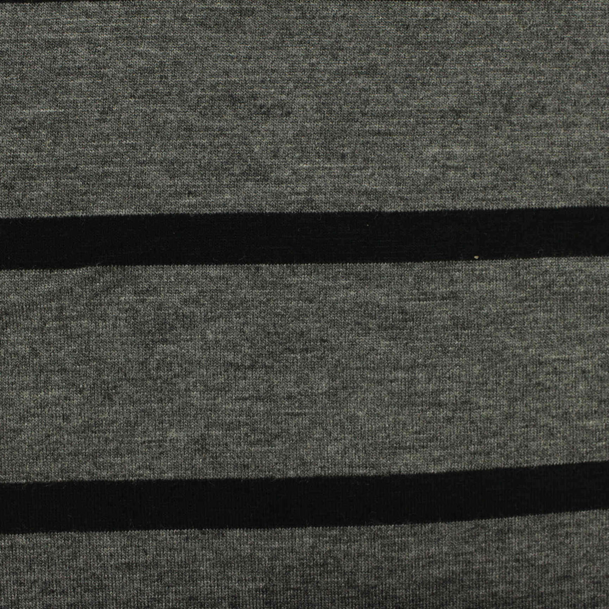 Black Horizontal-Stripe Knit, Viscose, 180 gsm