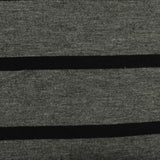 Black Horizontal-Stripe Knit, Viscose