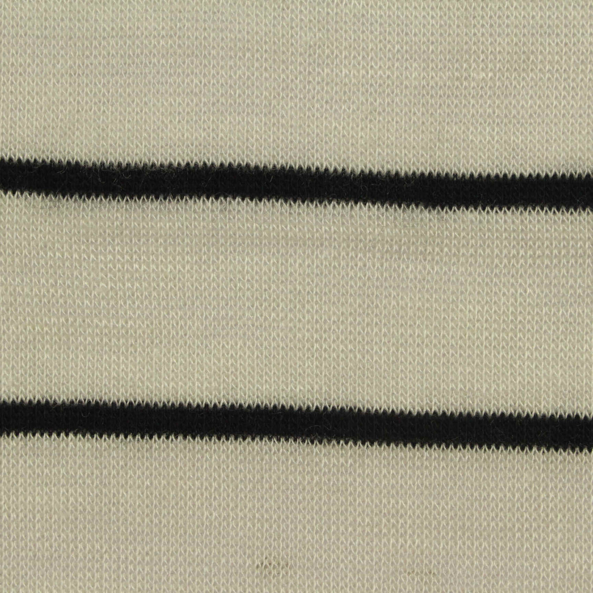 Black Horizontal-Stripe Jersey Knit, Viscose, 112 gsm