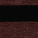 Black Horizontal-Stripe Jersey Knit, Viscose