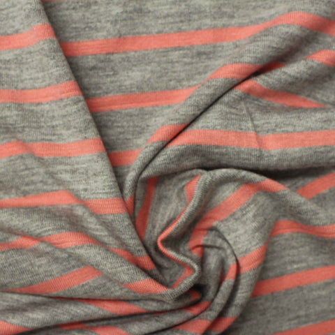 Grey Marl Jersey Knit, Viscose, 180 gsm