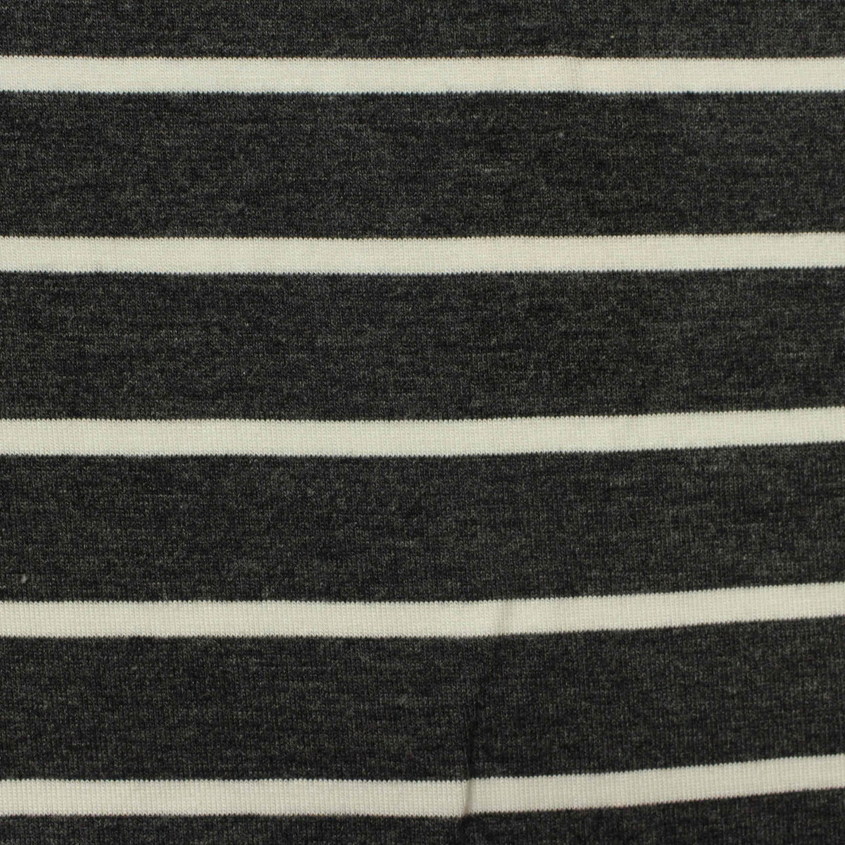Dark Grey Horizontal-Stripe Jersey Knit, Viscose, 180 gsm