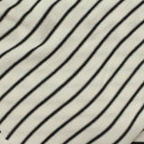 Black Diagonal-Stripe Jersey Knit, Polyester
