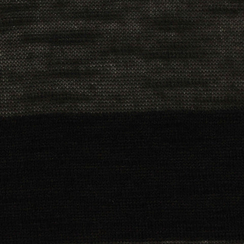 Striped Slub 100% Polyester Jersey Knit Fabric, 143 gsm, 150 cm — Black