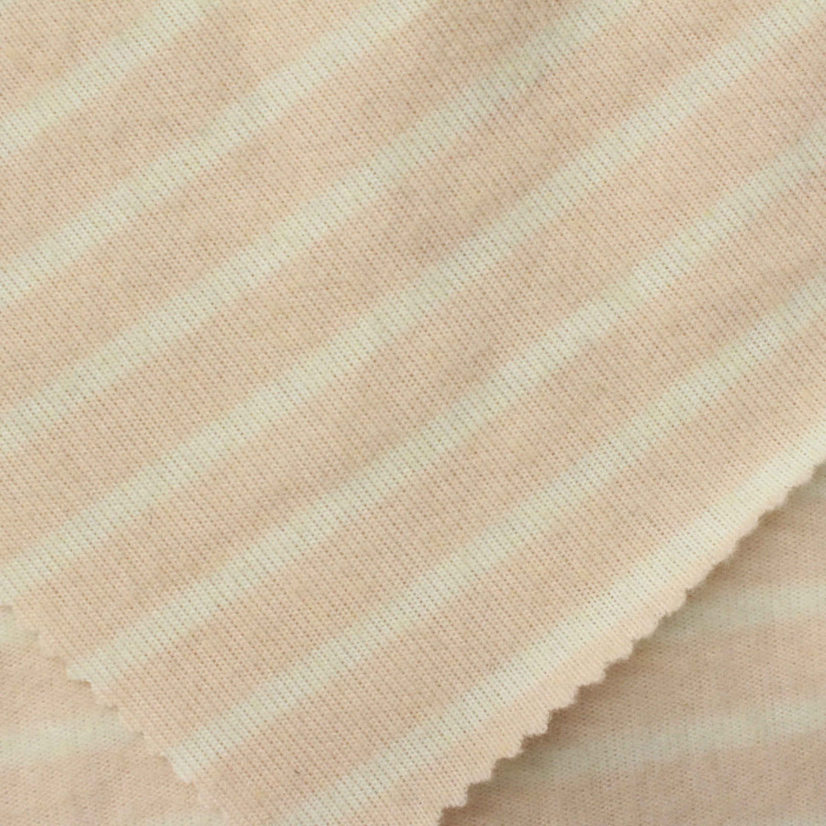 Beige Stripe Jersey Knit, Polyester