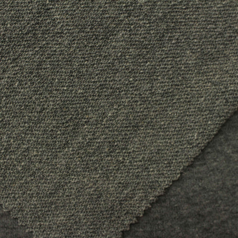 Dark Grey Marl French Terry, Poly-Cotton, 275 gsm, 180 cm