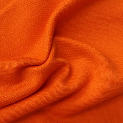 Polyester Cotton Knit Fabric, 213 gsm, 150 cm — Orange