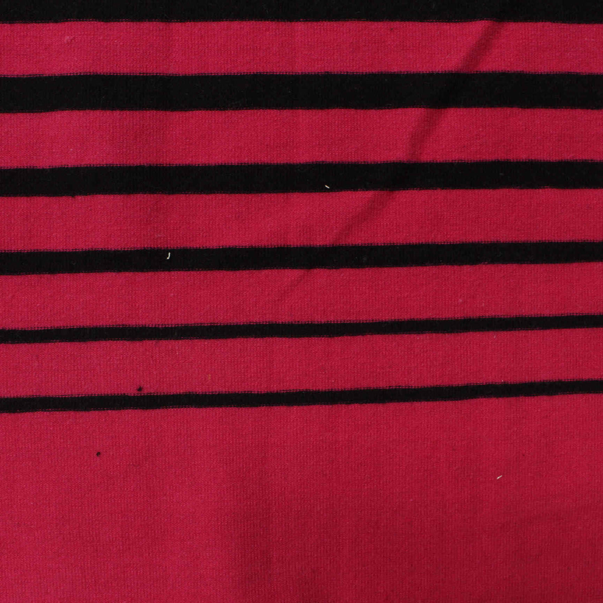 Red Horizontal-Stripe Jersey Knit, Cotton, 224 gsm