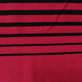 Red Horizontal-Stripe Jersey Knit, Cotton