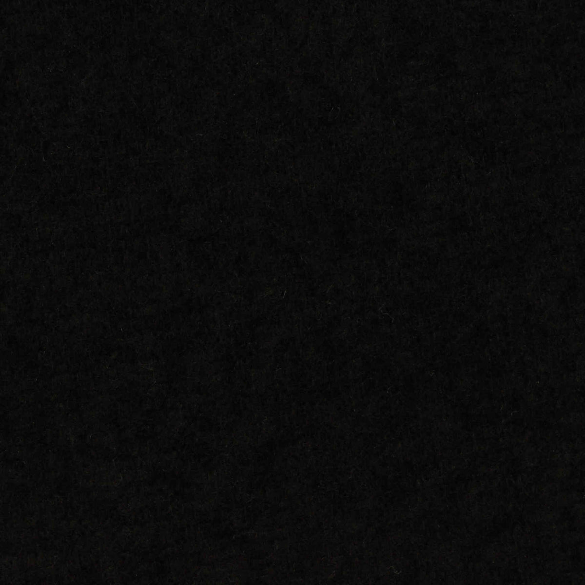 Brushed Cotton Polyester Chunky Knit Fabric, 180 gsm, 150 cm — Black