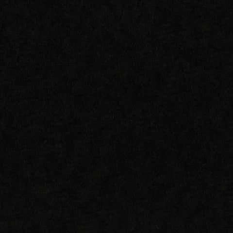 Brushed Cotton Polyester Chunky Knit Fabric, 180 gsm, 150 cm — Black